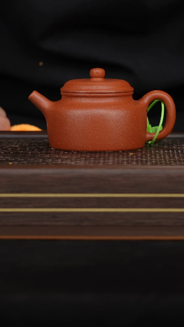 【闪购商品】原矿无添加紫砂壶99纯红降坡德钟220
