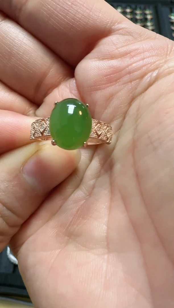 【闪购商品】和田玉w银S925镶嵌戒指