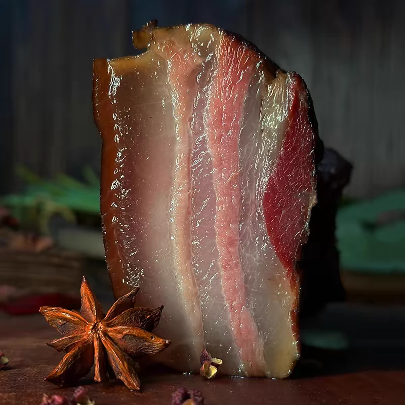 湘西柴火烟熏土猪腊肉