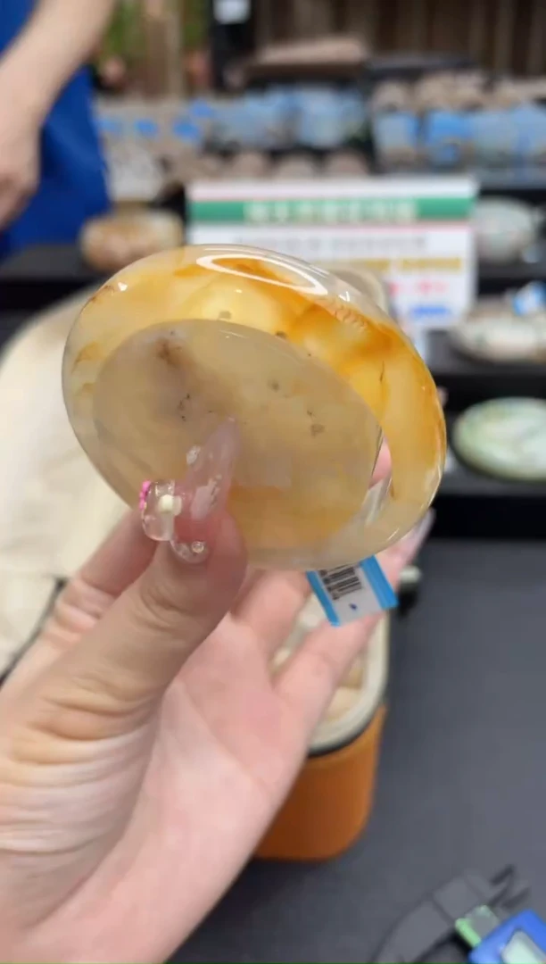 未镶嵌手镯石英质玉92(55圈赠送镯心)