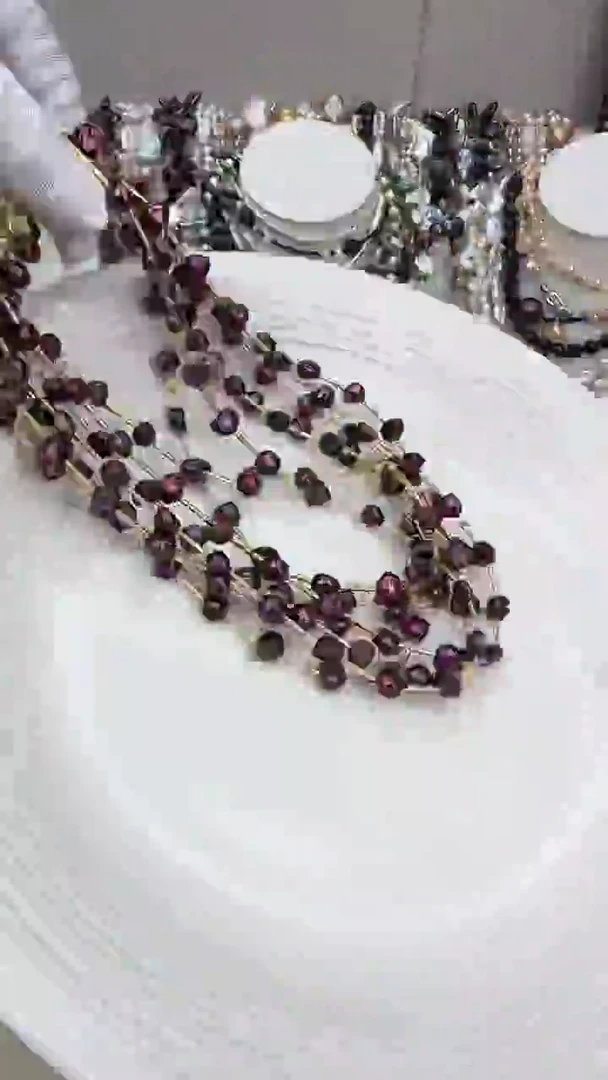 颈饰银S925镀金镶嵌淡水珍珠1