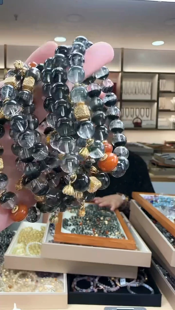 【闪购商品】水晶绿幽灵手串多样性发一件银S925镶嵌