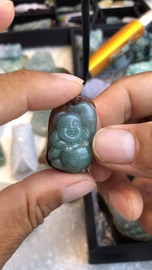 翡翠未镶嵌吊坠(不含链)弥勒