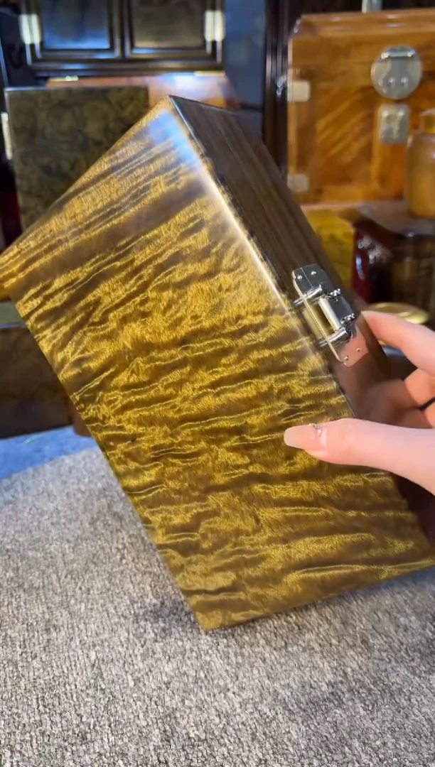 【闪购商品】乌木类成套家具精品大号阴沉乌木首饰盒Y12