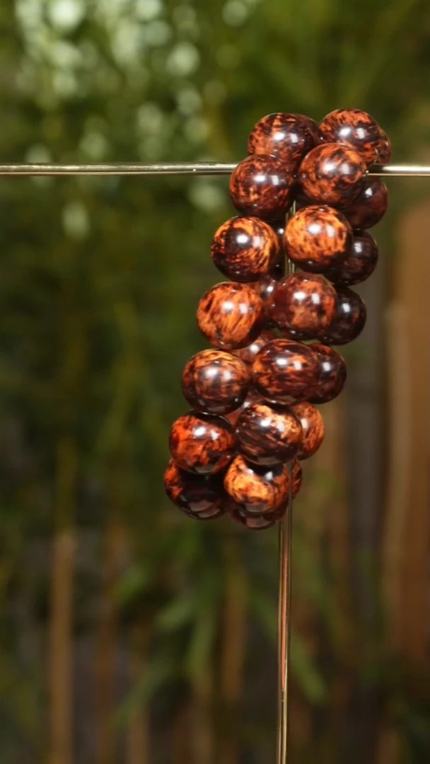 黄花梨/降香黄檀手串/手链海南红降1.5cm爆满芝麻