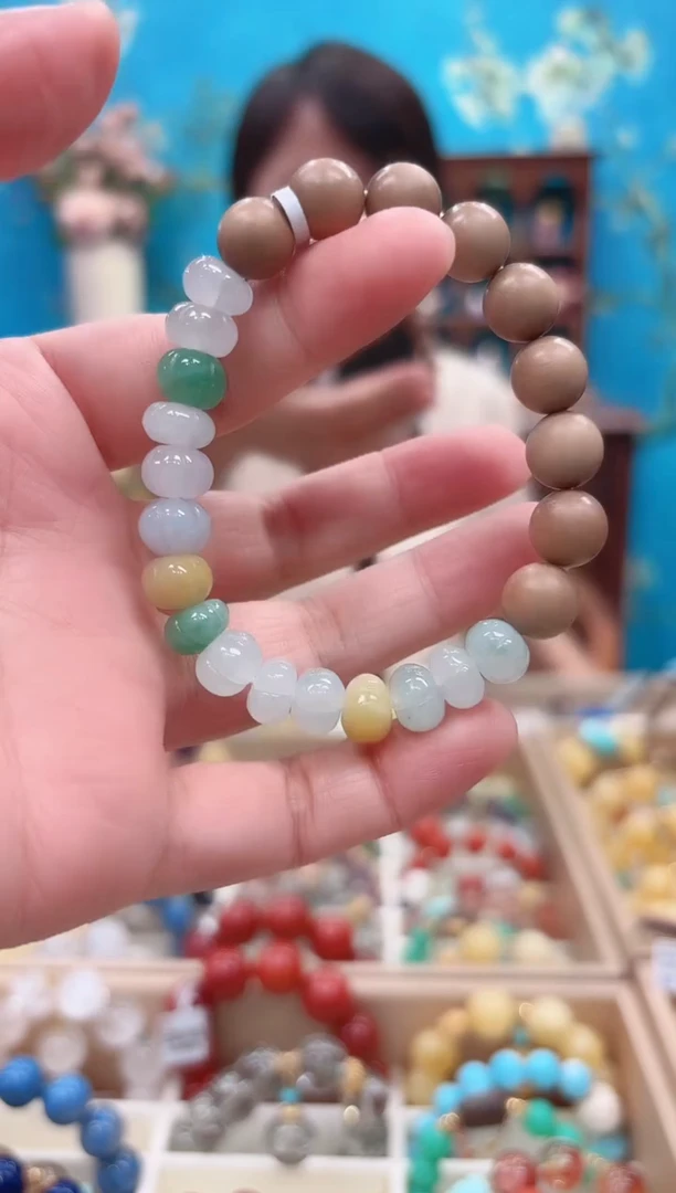 未镶嵌手串翡翠设计款珠串