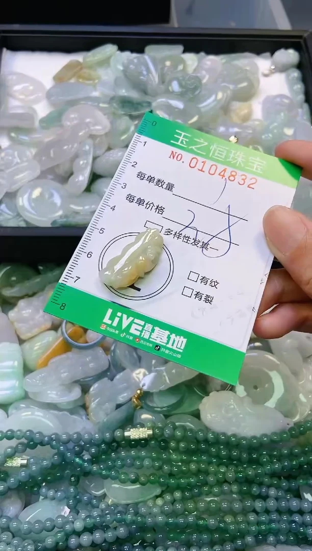 翡翠未镶嵌颈饰闪购0104832