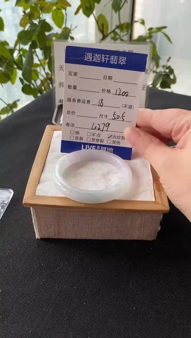 未镶嵌手镯翡翠50.5圈口 G279编码