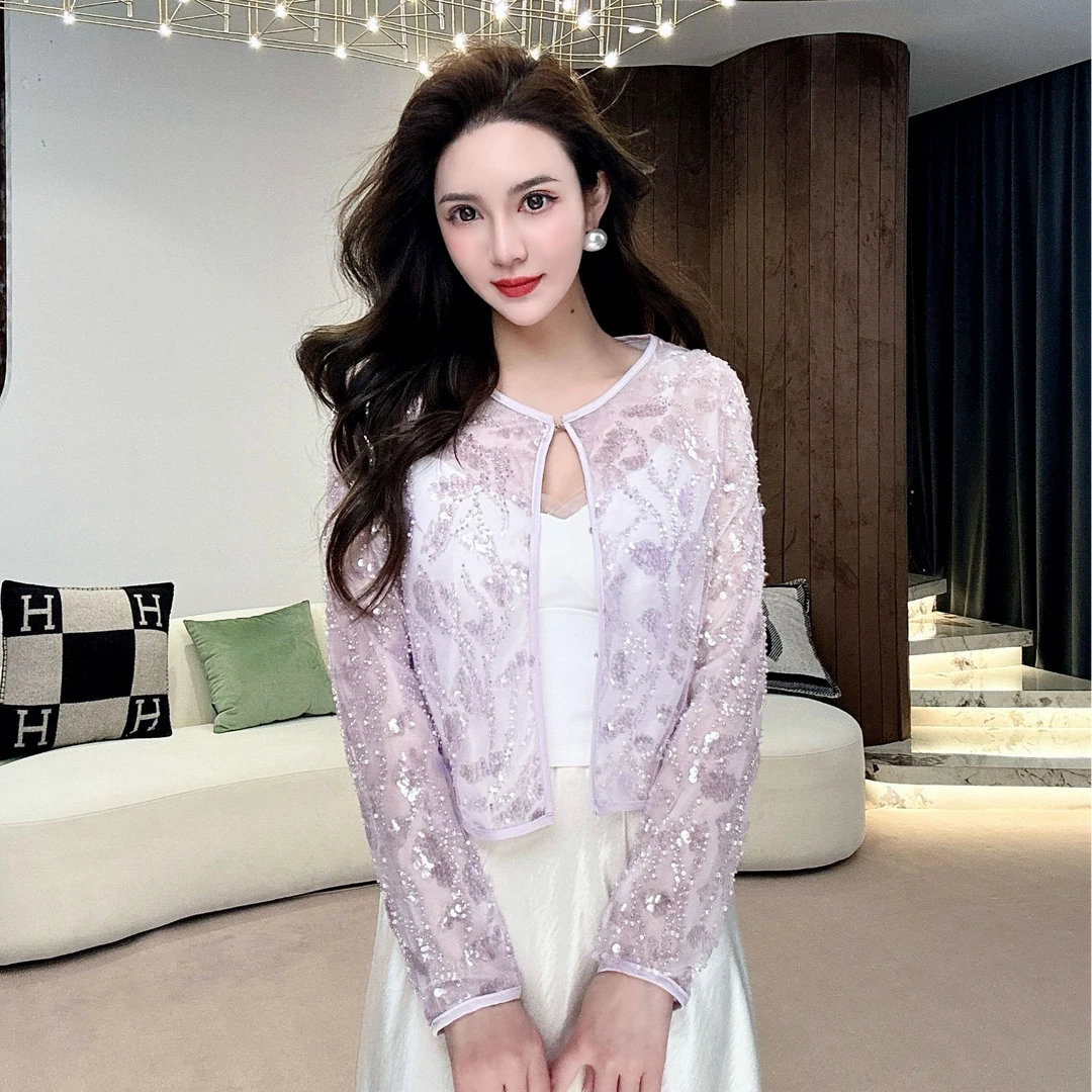 【MIA.G】【紫玲珑】重工钉珠上衣 XY624