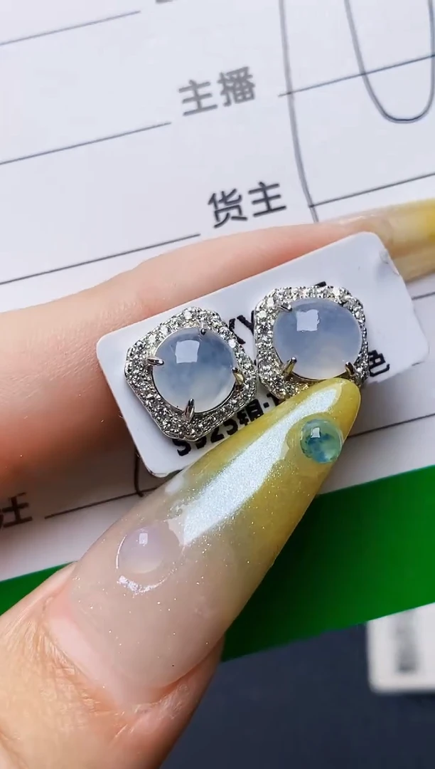 银S925镶嵌戒指翡翠7038
