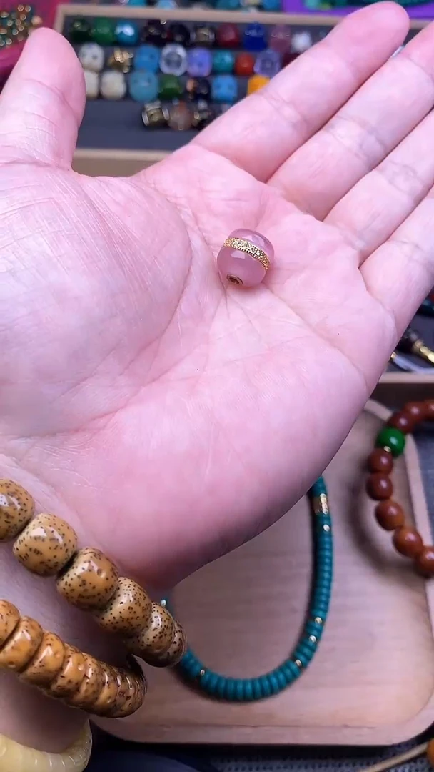 手工艺品琉璃极光粉汉堡卡12mm 单个发