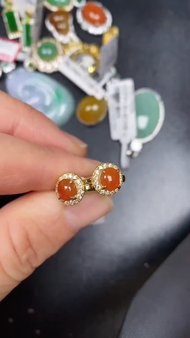 银S925镶嵌戒指翡翠1210