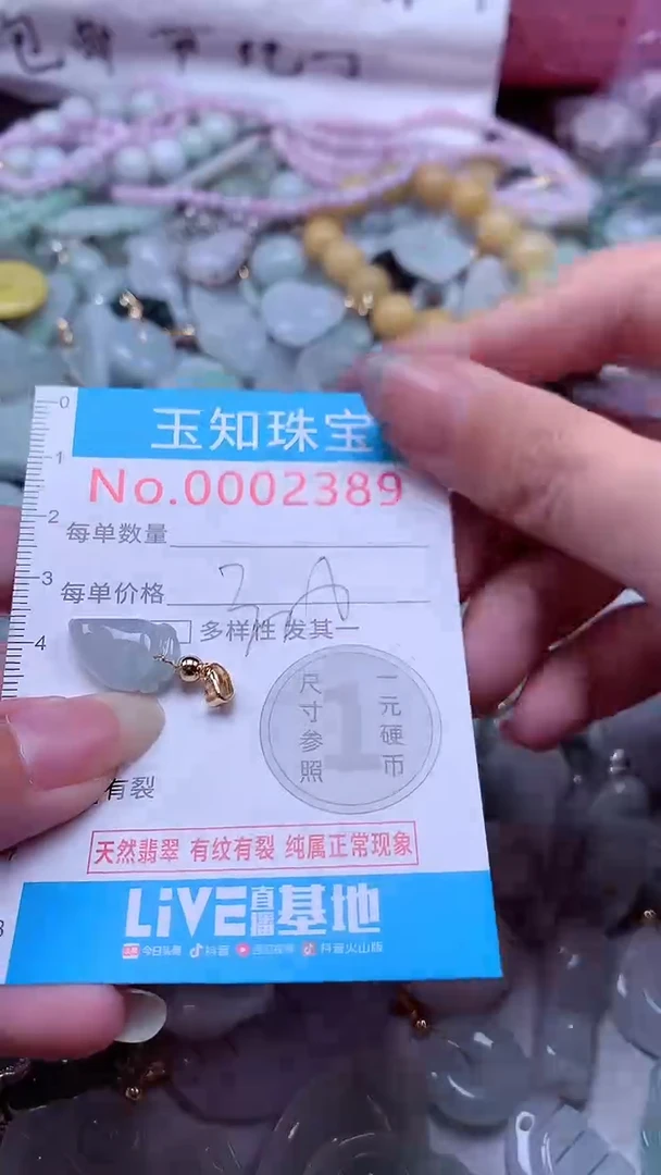 翡翠未镶嵌吊坠(不含链)2389