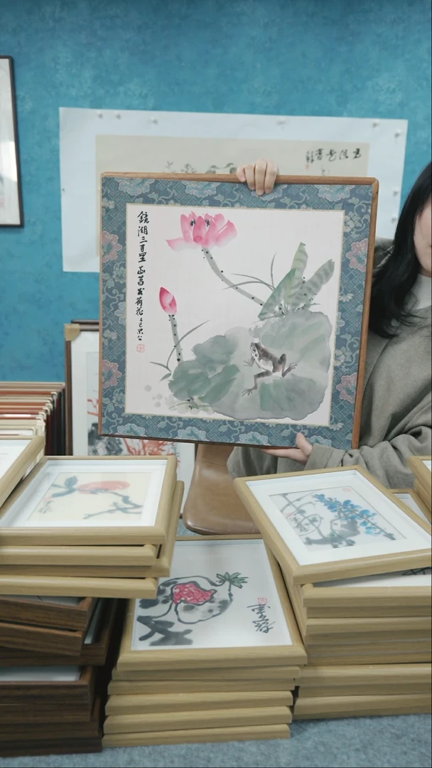 【闪购商品】国画50*50本土老师花鸟