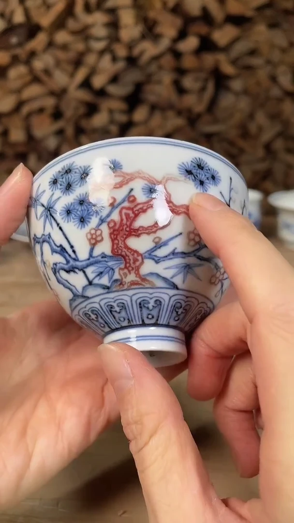 杯子瓷景德镇手工手绘陶瓷