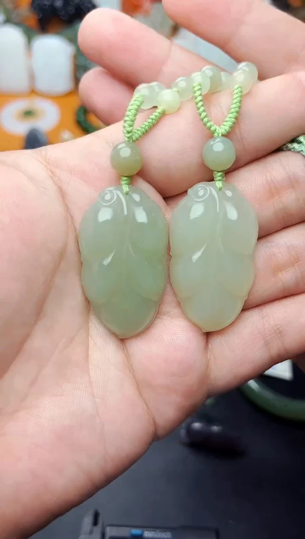 【闪购商品】和田玉颈饰未镶嵌叶子多样性拍一发一01