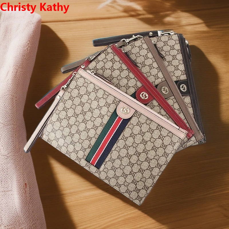 ChristyKathy钱包女款印花手包拉链信封包手机包钱夹女式手拿包潮