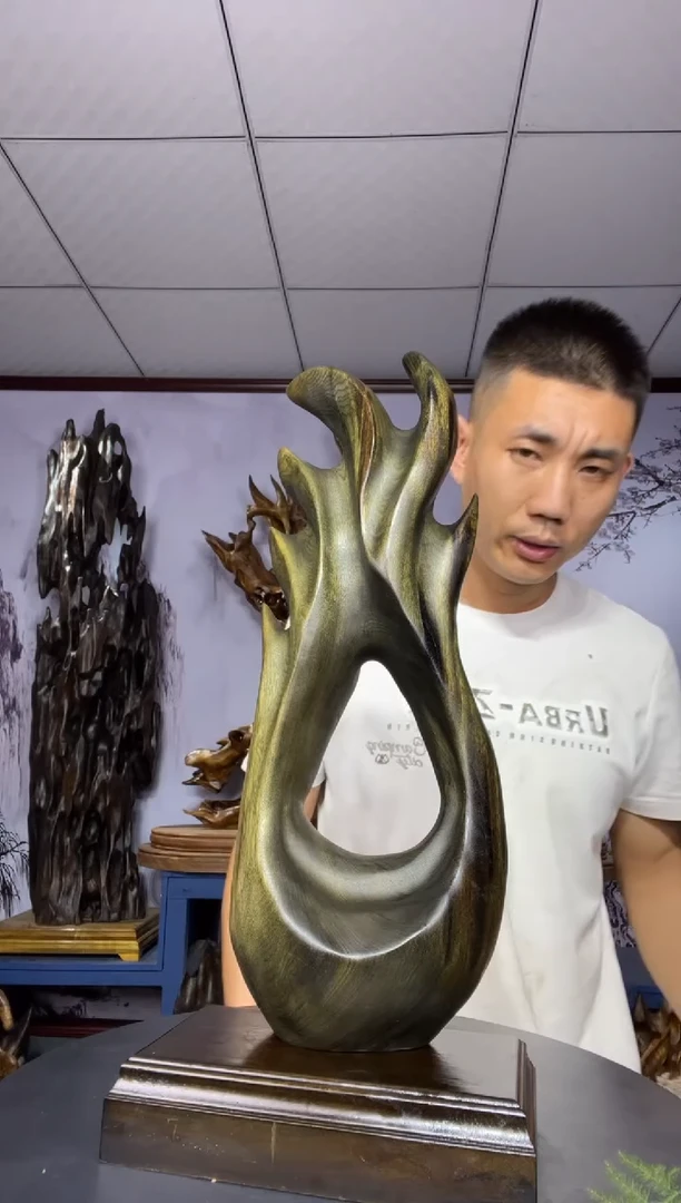 金丝楠木雕款上****馆金丝楠木工艺品摆件