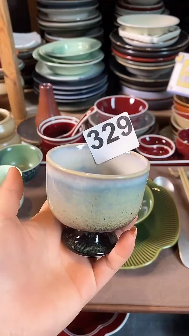 【闪购商品】碗329窑变高脚杯