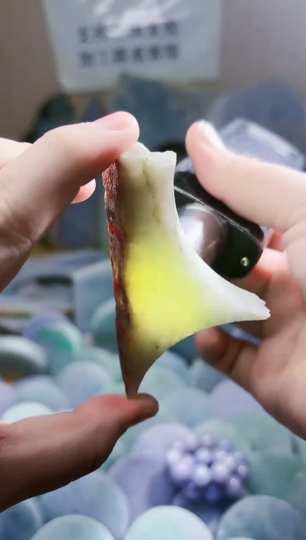 翡翠未镶嵌颈饰翡翠A货 江谭091