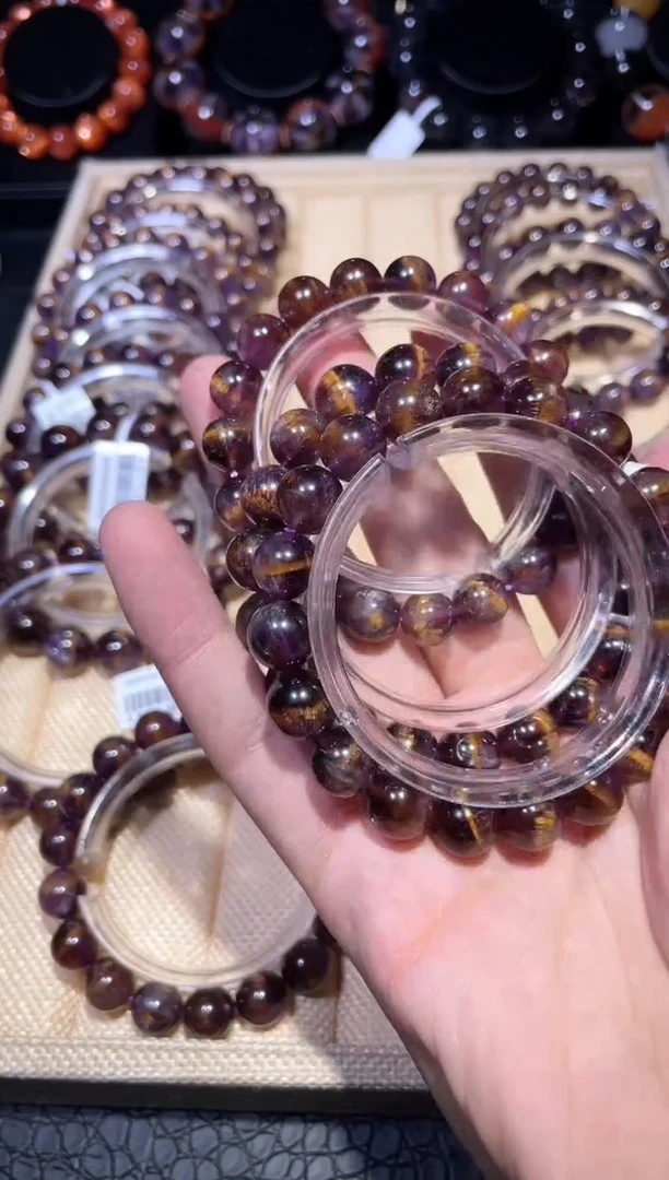 【闪购商品】水晶手链未镶嵌紫钛单圈A10（多样性发其一）