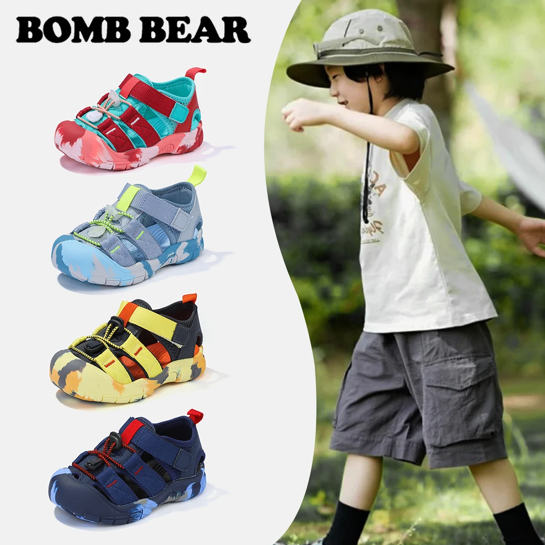 2025年夏季儿童涉水溯溪鞋包头凉鞋舒适户外休闲运动鞋K6825 PYQZ