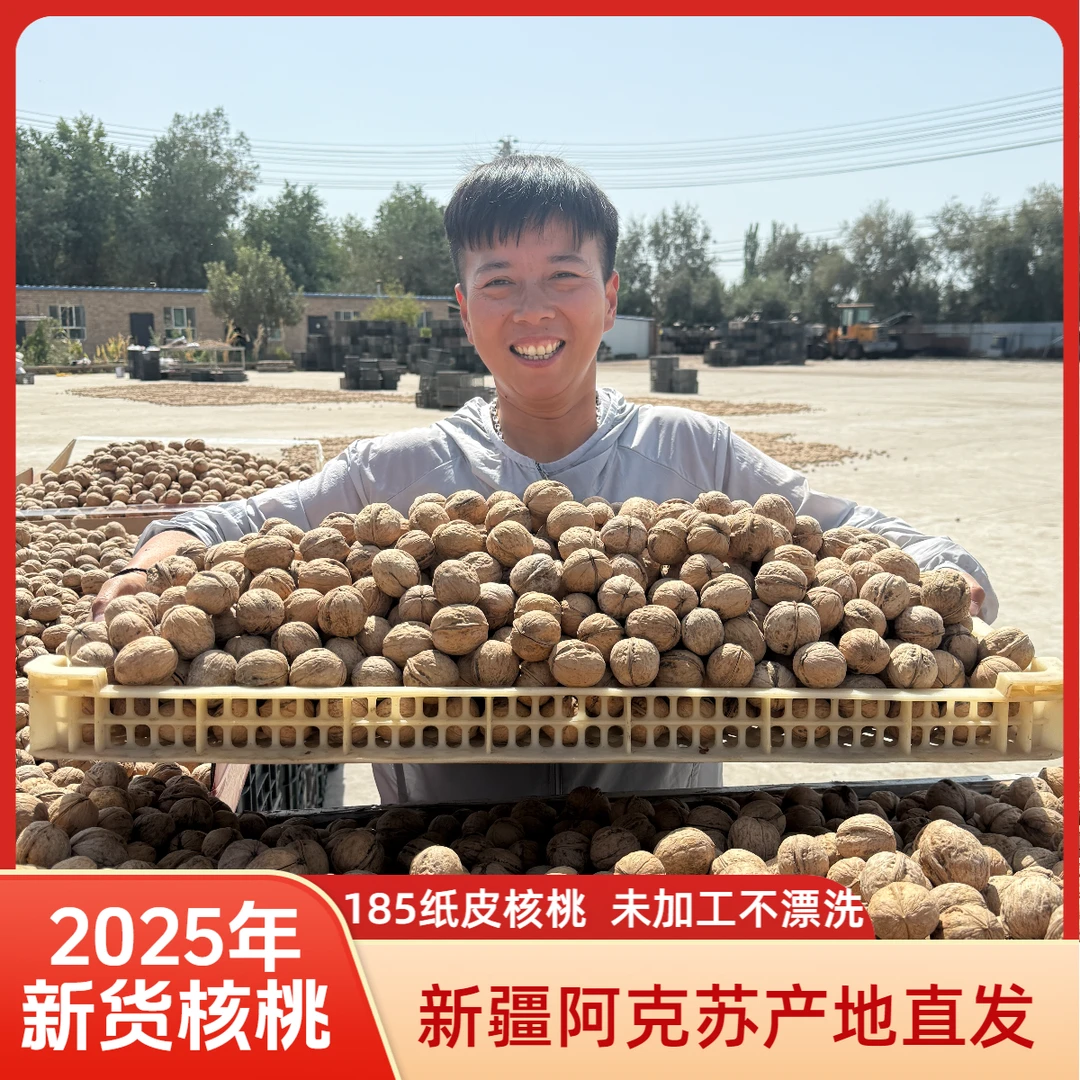 【五斤更划算】新疆产地直发阿克苏185纸皮核桃坚果零食手剥-XJ