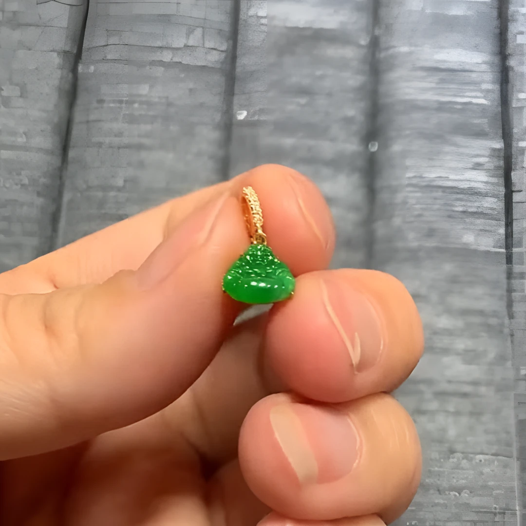 时尚迷你小提溜万能扣手链项链佛公项坠手串珠diy配件小吊坠镶嵌