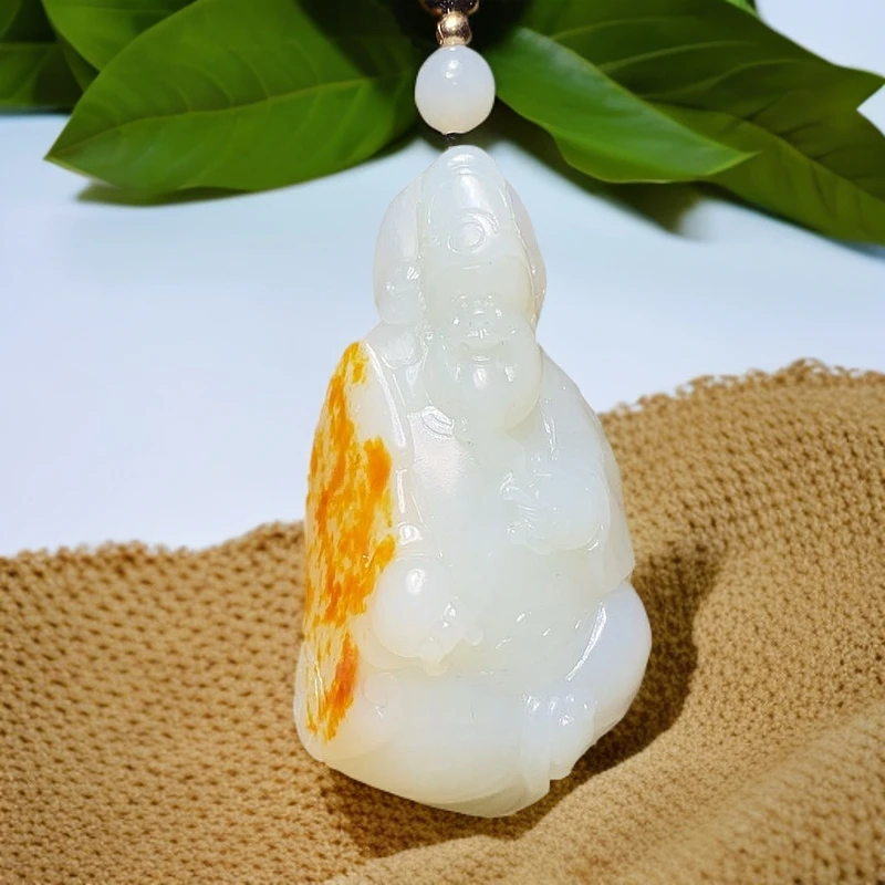 和田玉吊坠(不含链)未镶嵌