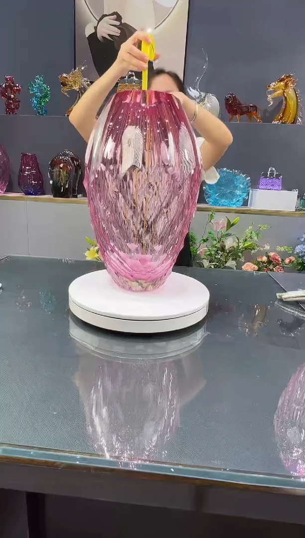 琉璃水晶琉璃花瓶1个
