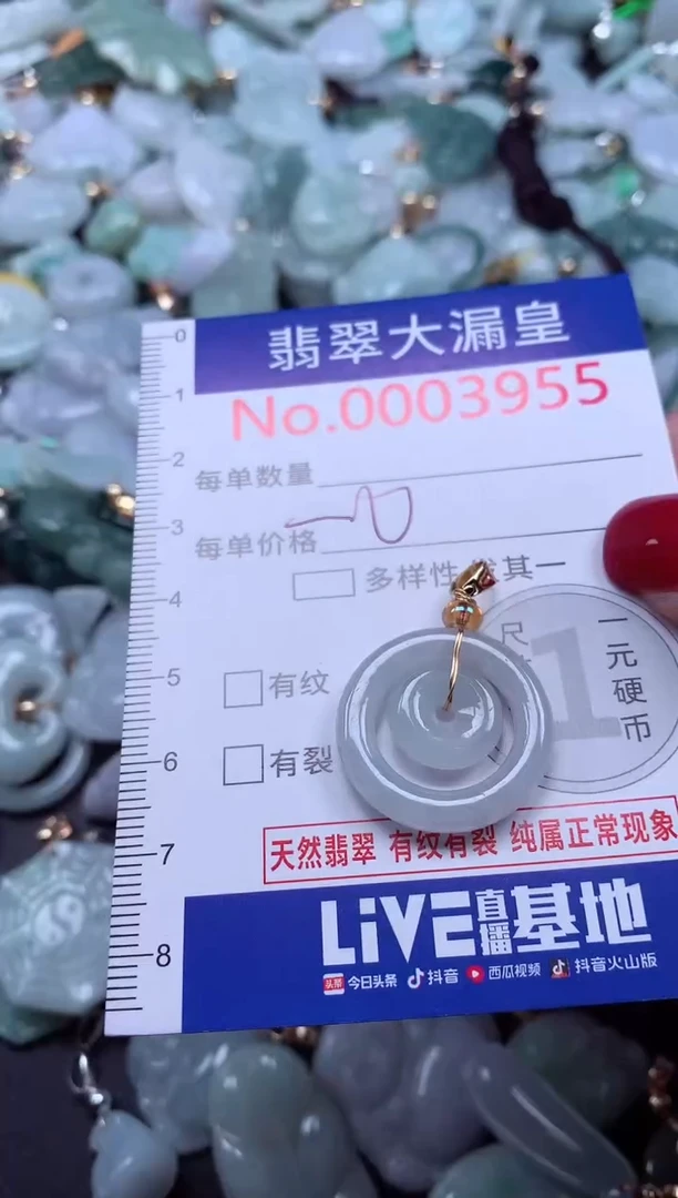 颈饰未镶嵌翡翠3955