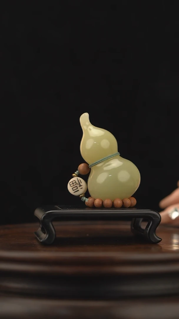 玉【手捻玉福禄】天然玉石手把件