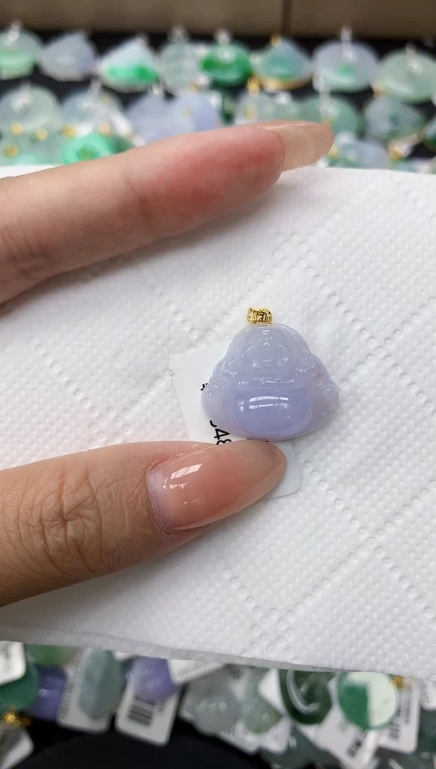 颈饰18K金镶嵌翡翠11111111111