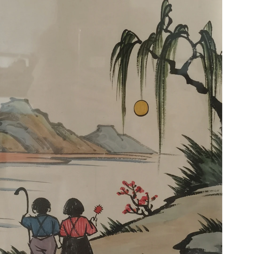 【辽拍】V250709-2-541《人物》（0.8平尺) 纸本镜框 ws1216