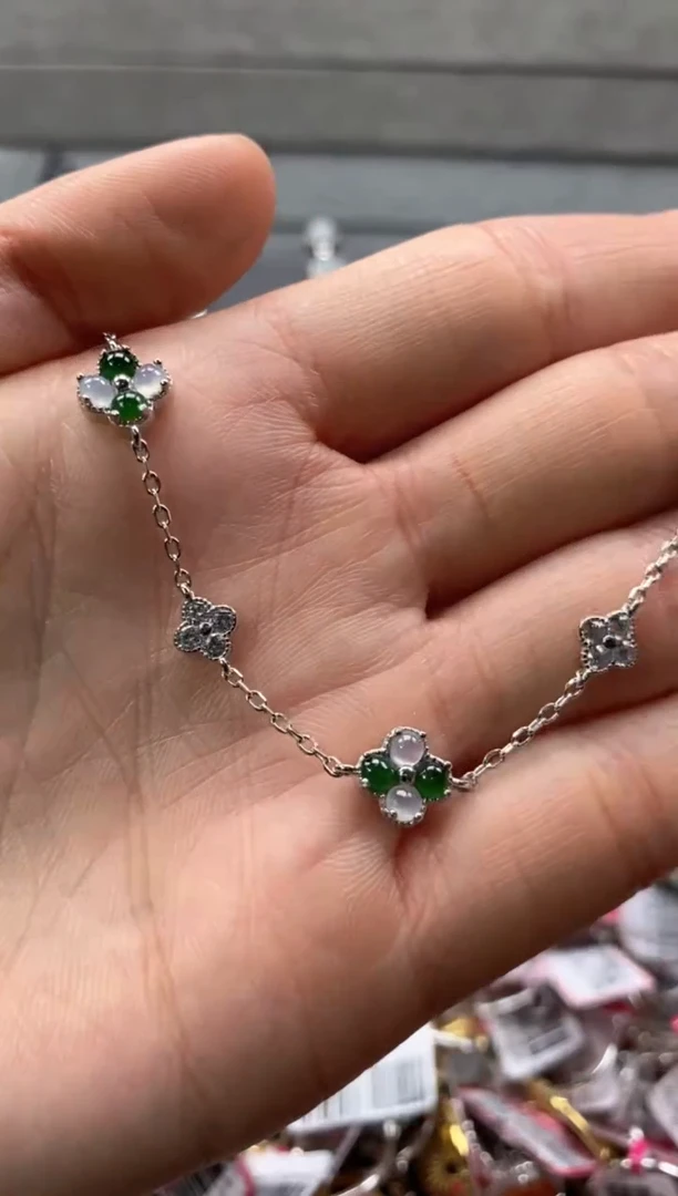 【闪购商品】翡翠戒指银S925镶嵌111111111     6