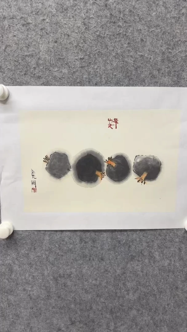 国画写意画花鸟画手绘
