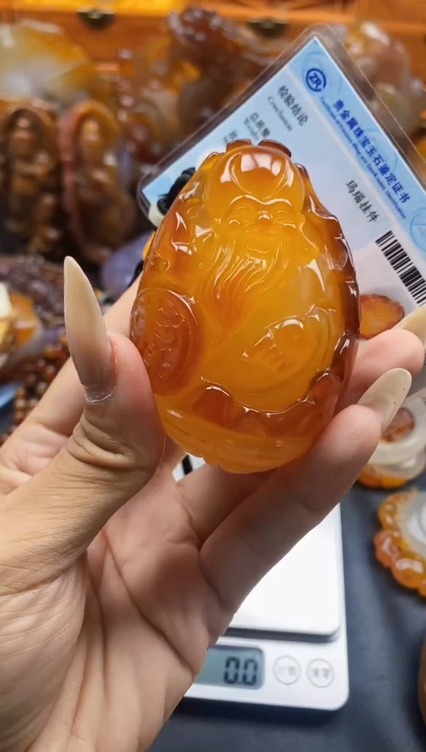 玛瑙/玉髓挂件未镶嵌浅*?ll