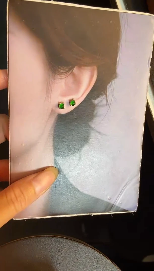 吊坠(不含链)银S925镶嵌翡翠1