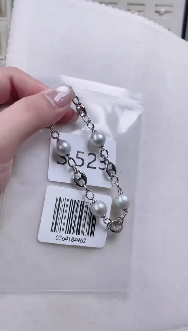 【闪购商品】海水珍珠手链银S925镶嵌S523