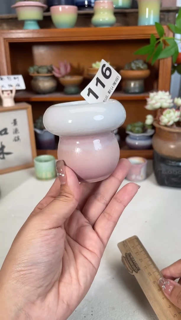 瓷片116知木小芳花盆