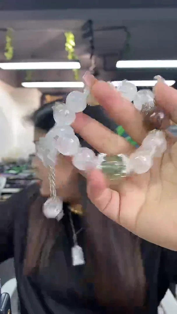 水晶手串未镶嵌多样性发其一颜色微差