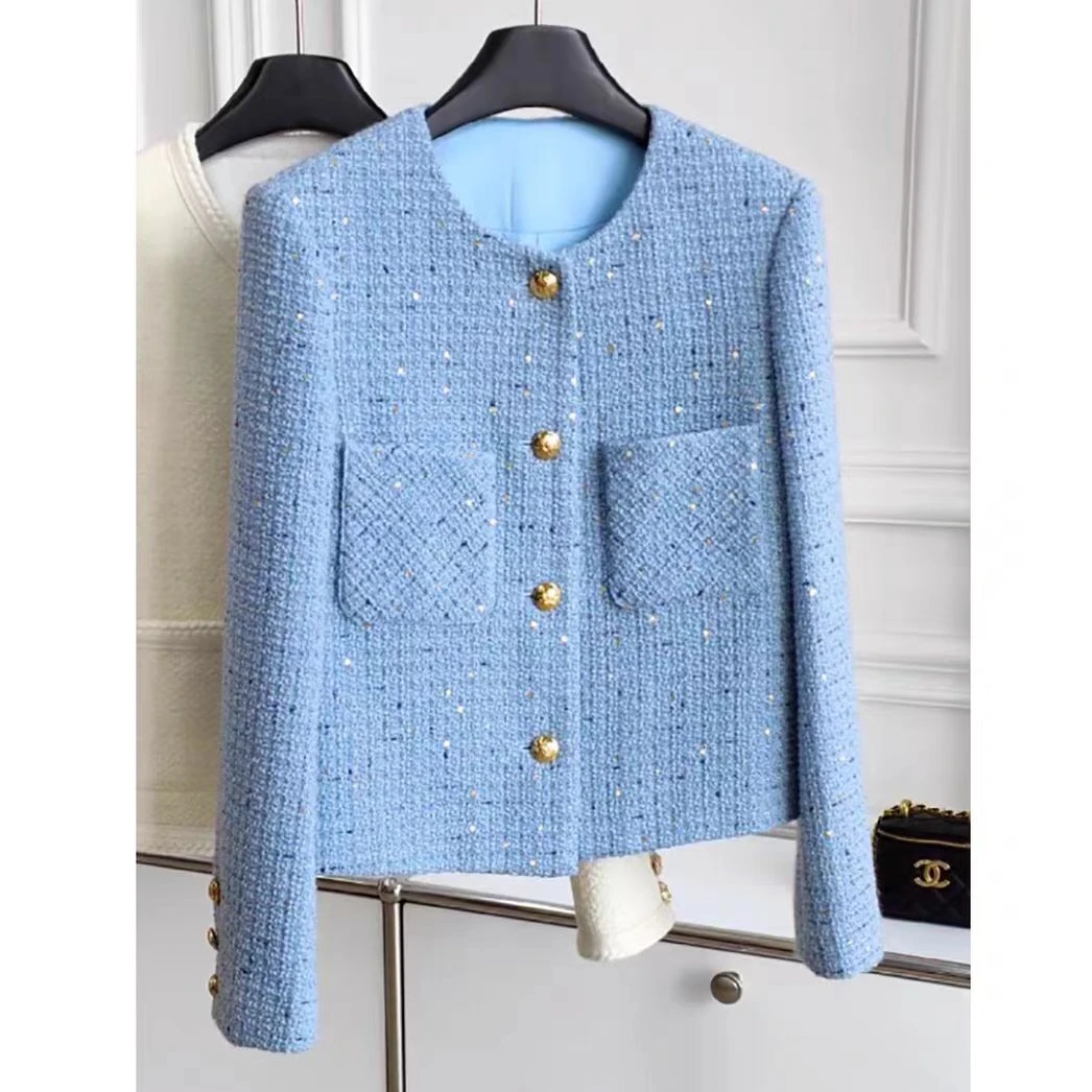 【现货+运费险】韩版法式高级感短款小香风外套名媛气质上衣YY572