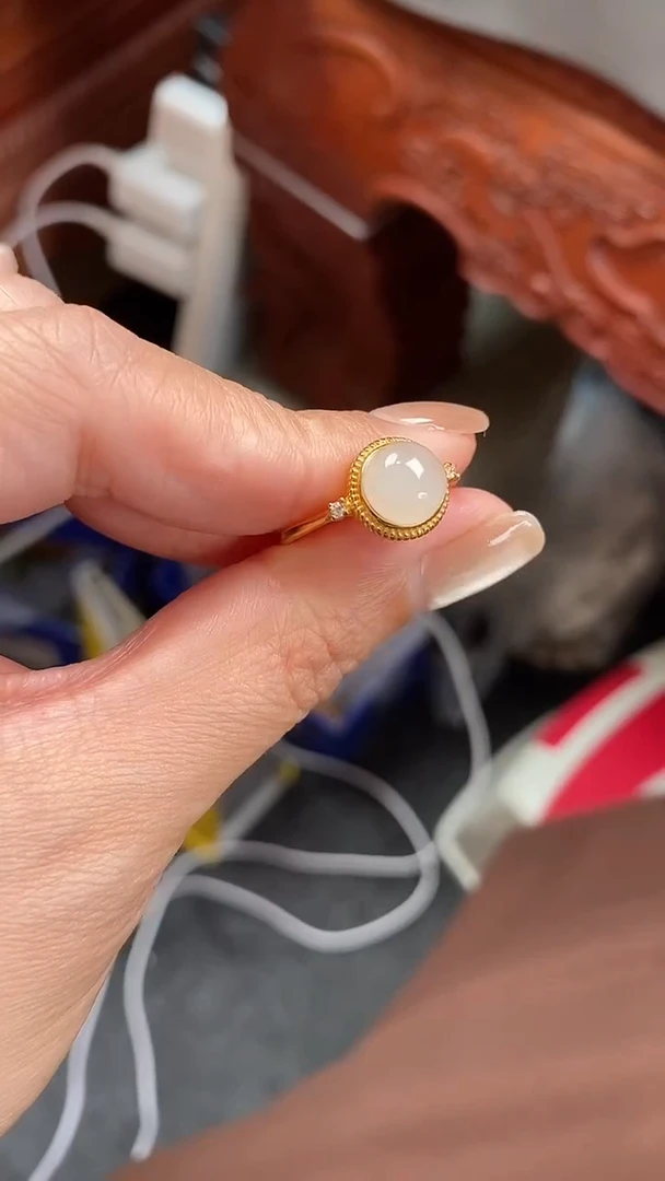 银S925镶嵌和田玉耳饰和田玉耳饰925银镶