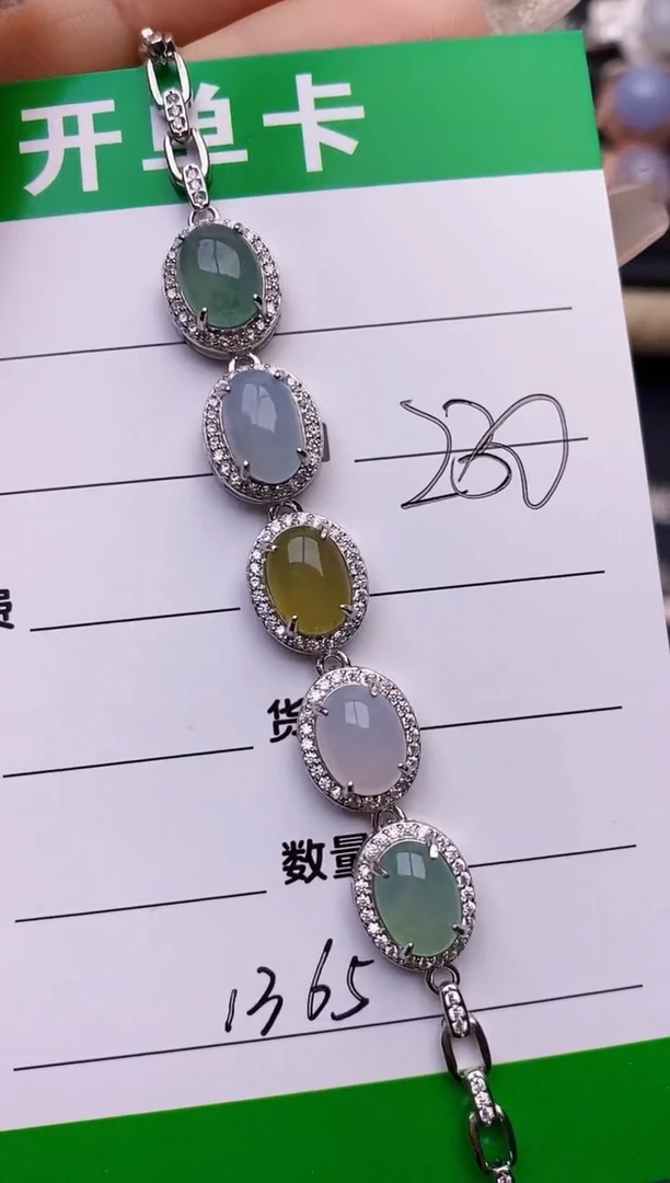 【闪购商品】翡翠戒指银S925镶嵌1365