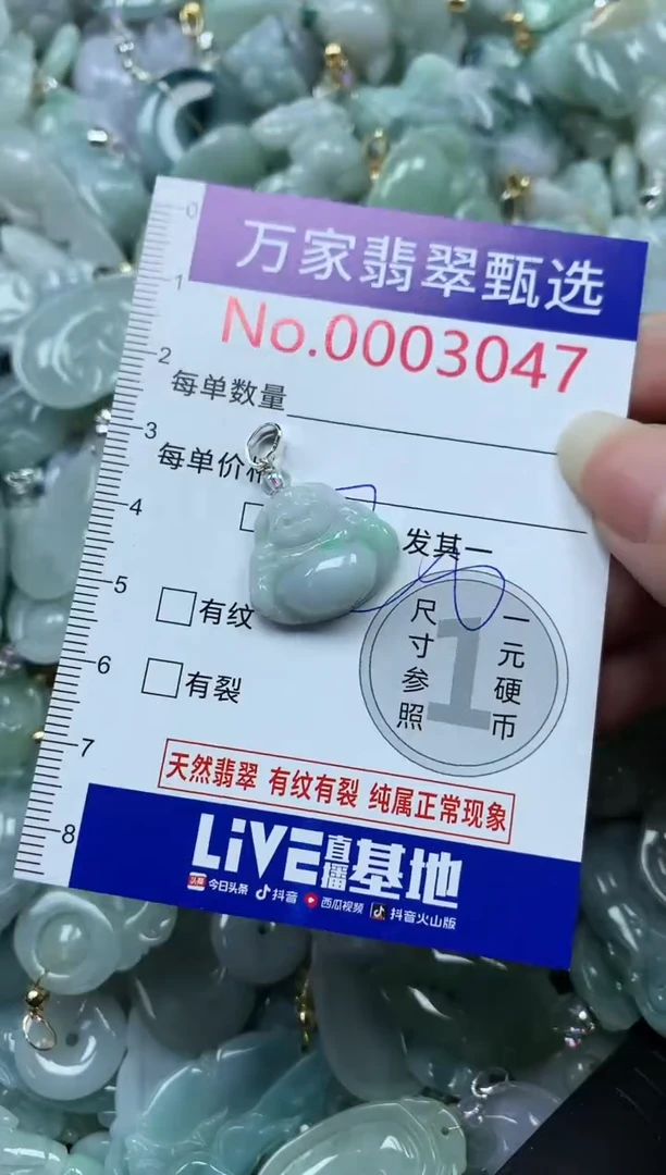 吊坠(不含链)未镶嵌翡翠3047