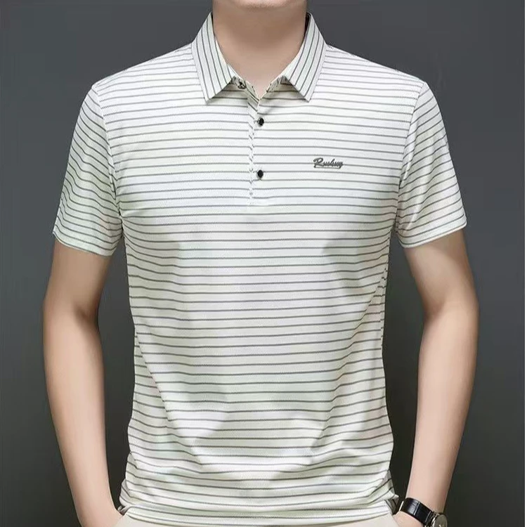 【BOSS】高档夏季中年Polo衫半袖商务常规贴布透气男父亲节礼物