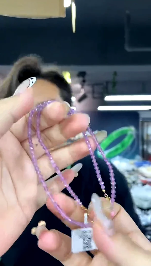 颈饰未镶嵌水晶多样性发其一颜色微差
