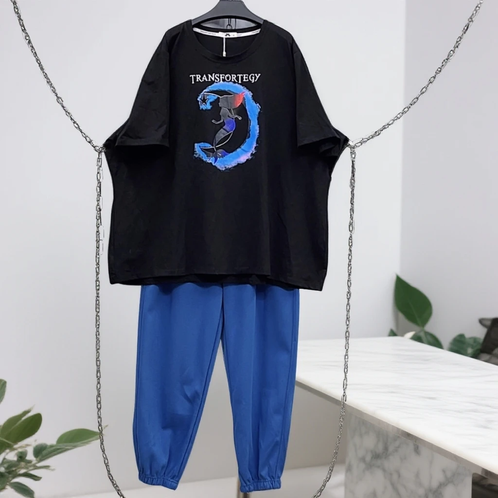 200-260斤 胸围150衣长75 时尚百搭短袖