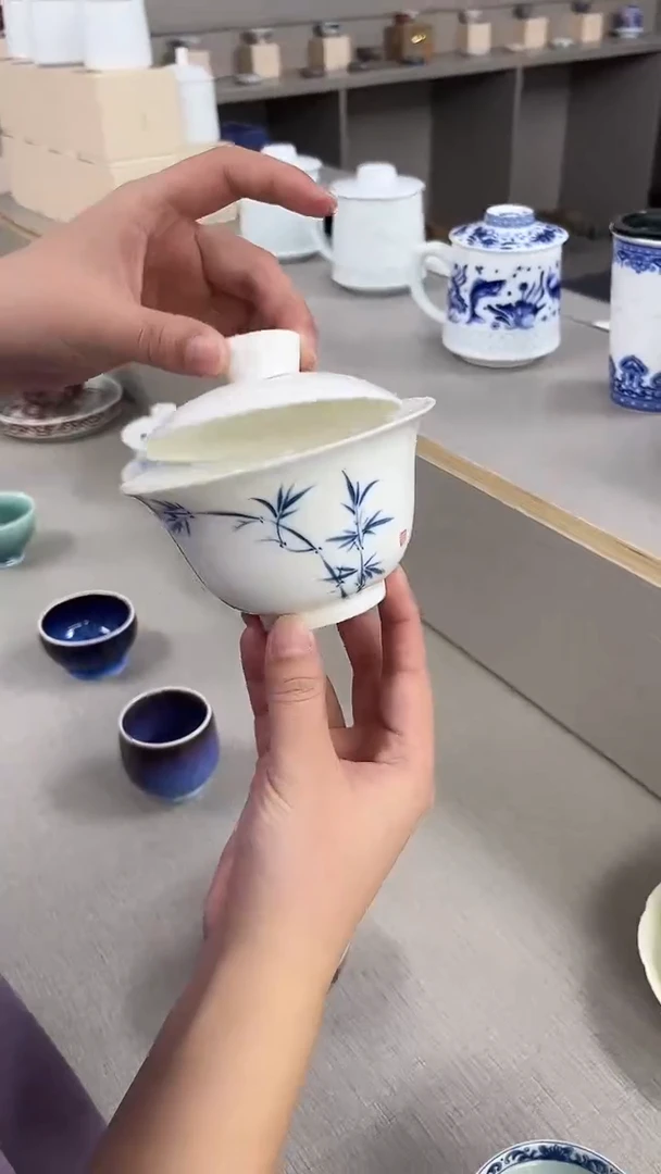 景德镇高温瓷两才竹子