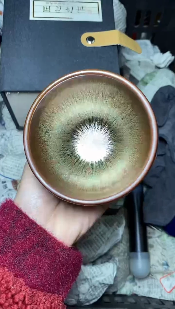 【闪购商品】茶盏金丝万缕 盏三疯建盏茶器